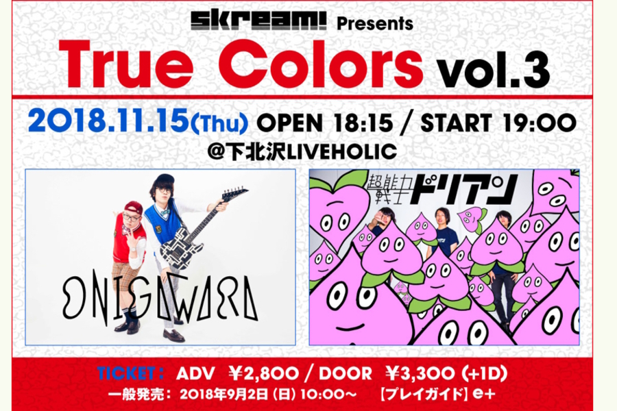 Skream! presents"True Colors vol.3"