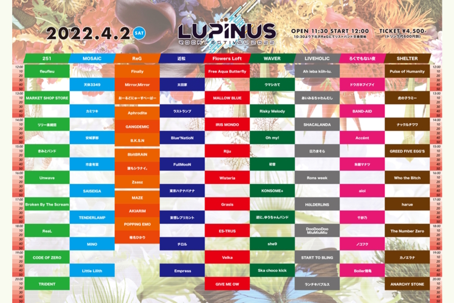 Girl's UP!!!＆ファミメ！presents "LUPINUS ROCK FESTIVAL 2022"